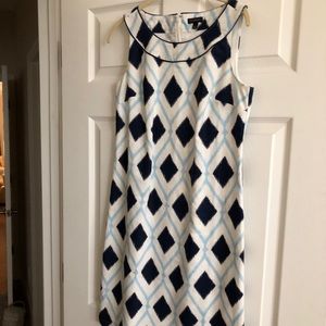 Talbots Like New Geometric Pattern Dress